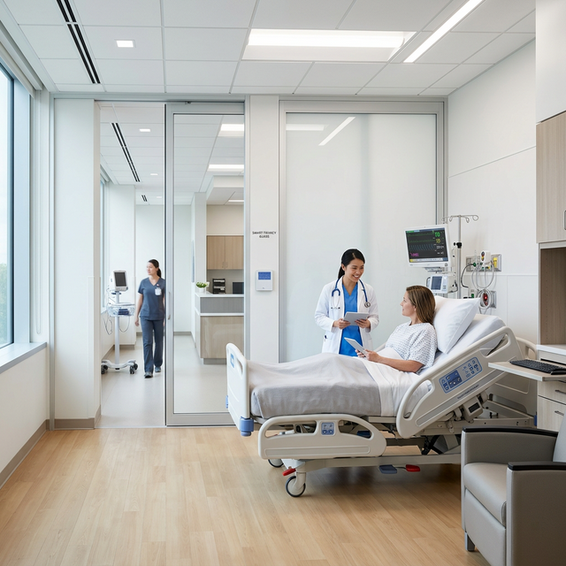 Vinilo inteligente Vinilum en clínica de sanidad