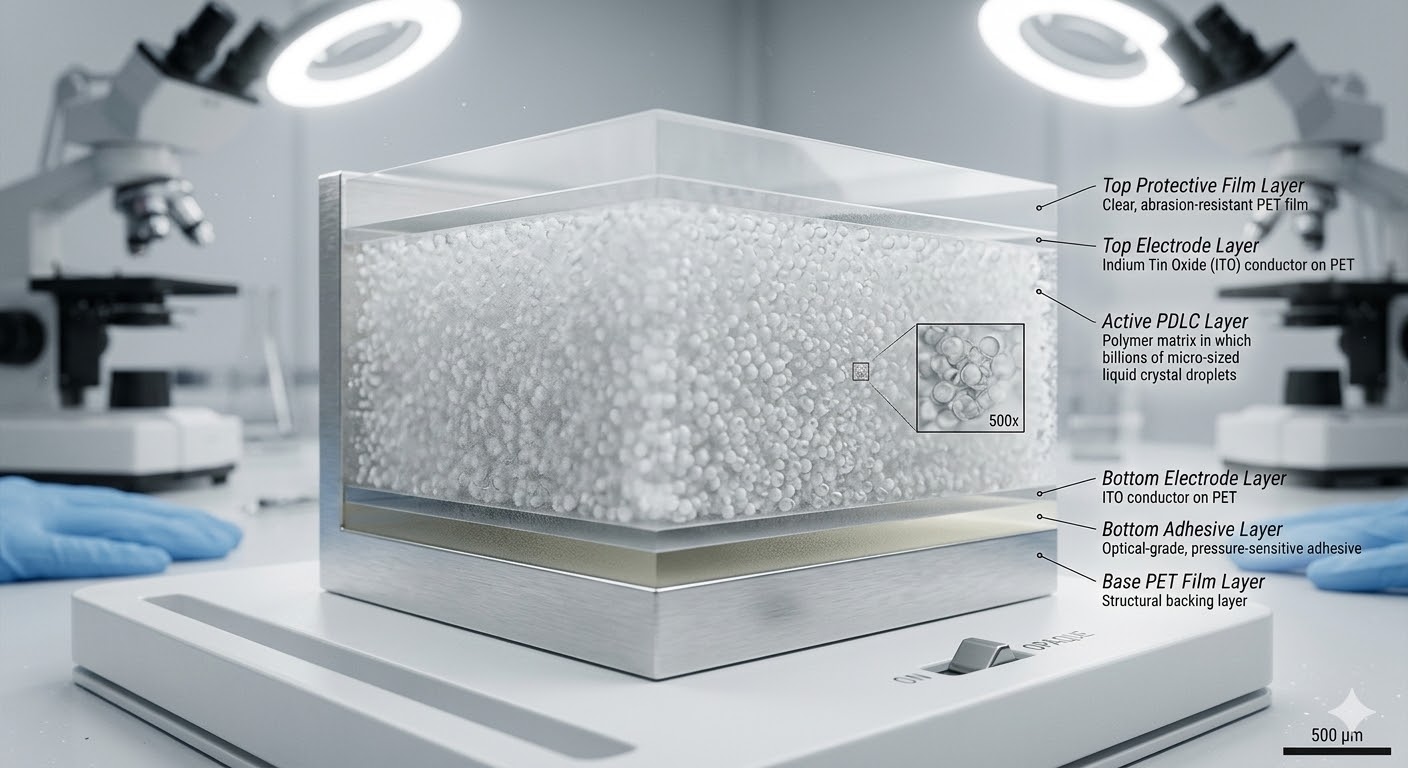 Vinilo inteligente PDLC